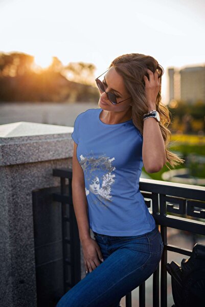 iLovePrints Abstract Portrait with Unique Hair Design Tshirt