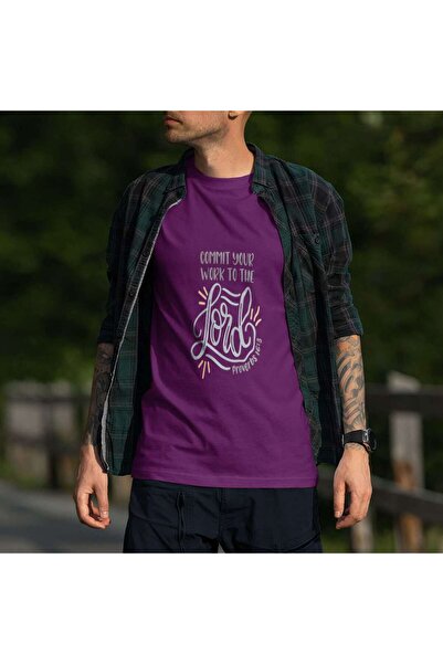 iLovePrints Commit Your Work to the Lord Tshirt