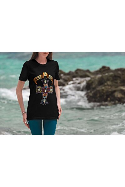 iLovePrints Guns N' Roses Cross Artwork Tshirt