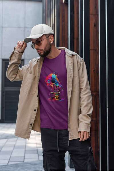 iLovePrints Colorful Abstract Gramophone Tshirt