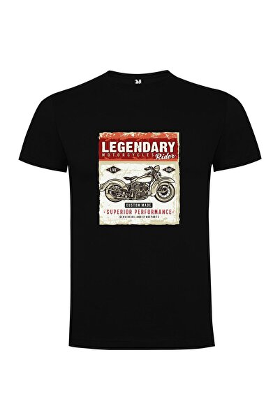 iLovePrints Legendary Vintage Motorcycle Poster Tshirt