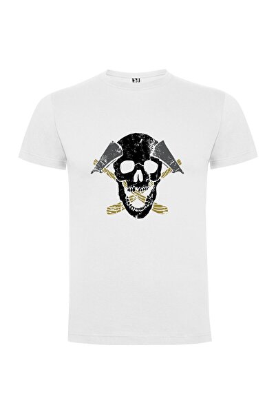 iLovePrints Axe-Skull Pirates Tshirt