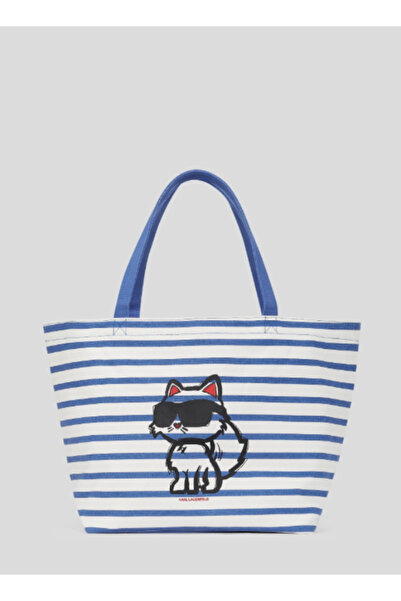 Karl Lagerfeld Geanta Shopper Ikon Stripe