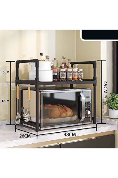 OEM Etajera organizatoare MDSALE pentru cuptor cu microunde Din Plastic, 49x4...