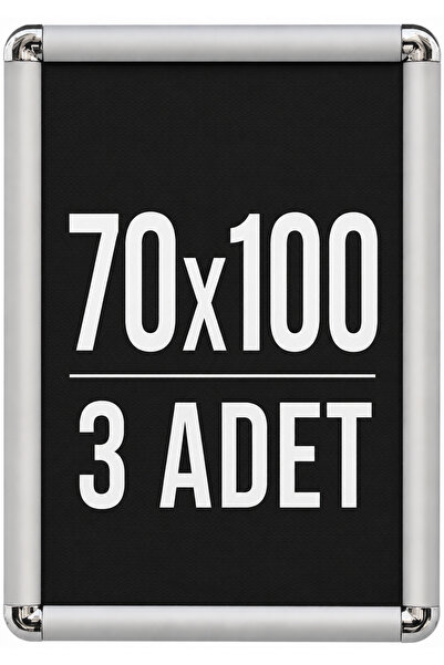OfisDS 3 ADET - 25 mm B1(70X100) Rondo Köşe Alüminyum Aç-Kapa Çerçeve – Poste...