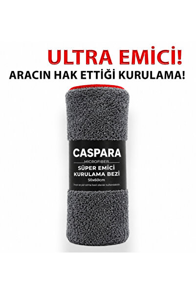 CASPARA Lavetă de uscare auto super absorbantă din microfibră, anti-zgârietur...