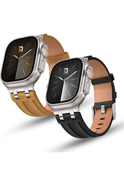 dado Top Grain Crazy Horse Leather Band Compatible with Apple Watch Ultra/Ser...