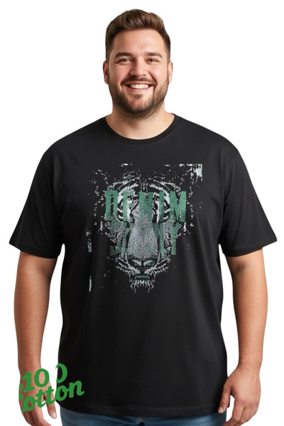 ANNEX Large Size Cotton Comfortable Fit Daily Use Crew Neck Men's T-Shirt