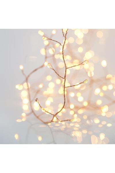 Generic 300 λαμπάκια LED σε σειρά, Cluster 5 m, μπρονζέ καλώδιο χαλκού (Coppe...