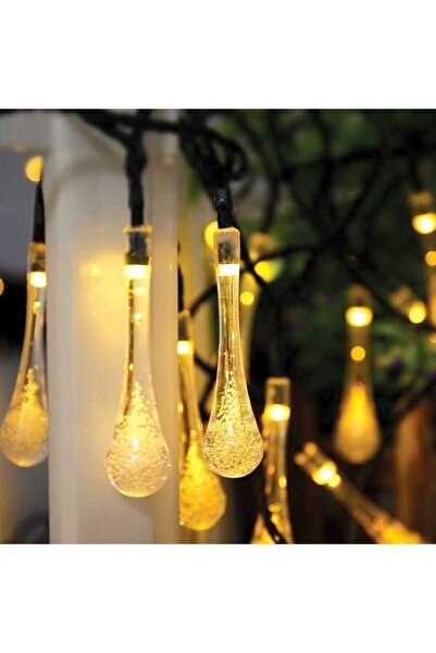 Generic 20 λαμπάκια LED σε σειρά με διακοσμητικές σταγόνες, 3 m, διάφανο καλώ...