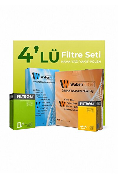 Filtron -Waben Hyundai I30 1.6 Dizel Filtre Bakım Seti (2009-2011) 4 Lü