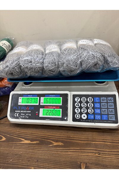 SÜSLÜTASARIM burgu ip (378 gram) gri