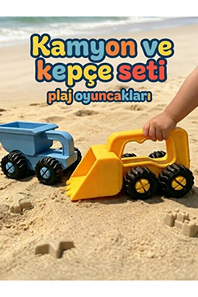 Kaya Hediyelik Plaj ve Tatil Oyuncakları Kamyon ve Kepçe - Her Sevimli Çocuğu...