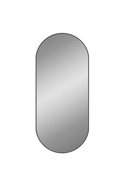 vidaxl Καθρέφτης τοίχου, μαύρος, 100x45 εκ., οβάλ, 3,64 κιλά