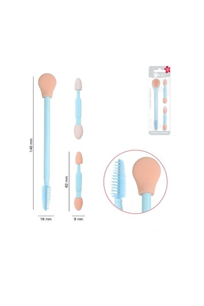 idei Set Accesorii Machiaj 3 în 1: Pensulă Spumă, Pensulă Sprâncene și 2 Bato...