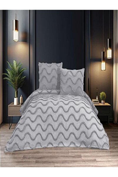 BRL ÇEYİZ HOME Cotton Double 3-Piece 240X260 Bedspread with 2 Pillowcases