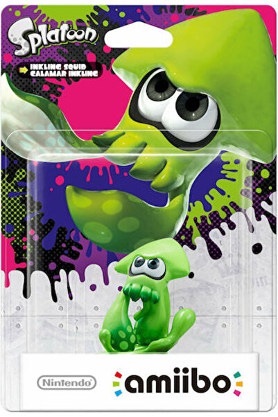 Nintendo Amiibo Splatoon Φιγούρα Χαρακτήρα Πράσινου Καλαμαριού για WiiU