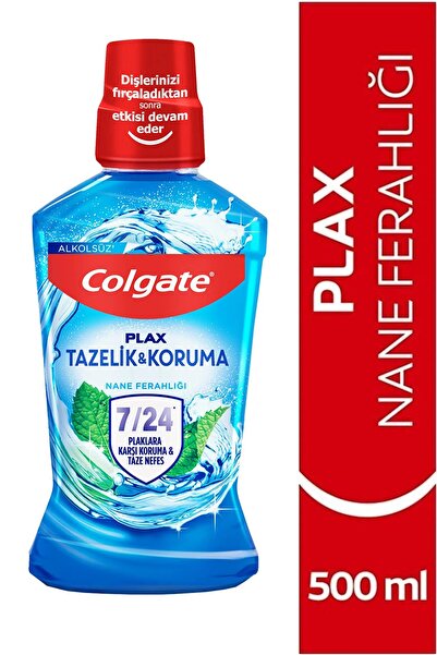 Colgate Plax Nane Ferahlığı Plağa Karşı Alkolsüz Ağız Bakım Suyu 500 ml