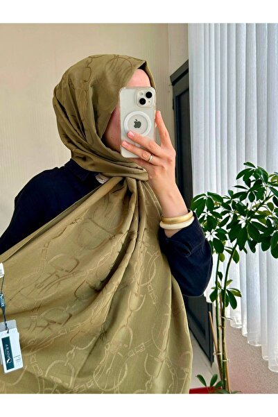 HAREM SCARF Noura Scarf Diamond Maria Shawl Oil Green