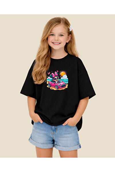 Generic Brand Printed T-Shirt 100% Cotton Oversize Comfortable Fit Cute Car-T...