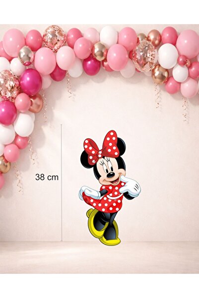 Sinek Kupası Tasarım Minnie Mouse Red Themed Standing Board (38 cm) Birthday ...