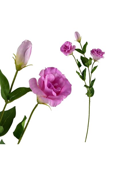 MONDEX Tulpina de floare artificială Eustoma Prima Viridis 70 cm Verde 1 buc.