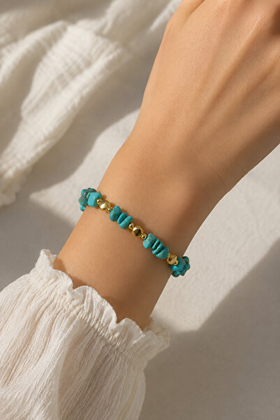 MakeWell Natural Sea Shell Beaded Bracelet – Adjustable Women's Bracelet with...