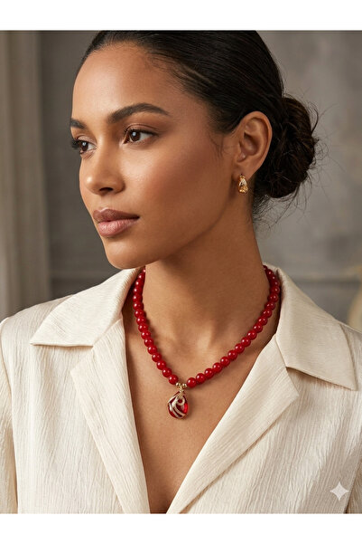 viarella Handmade Anti-Tarnish Quartz Natural Stone Necklace