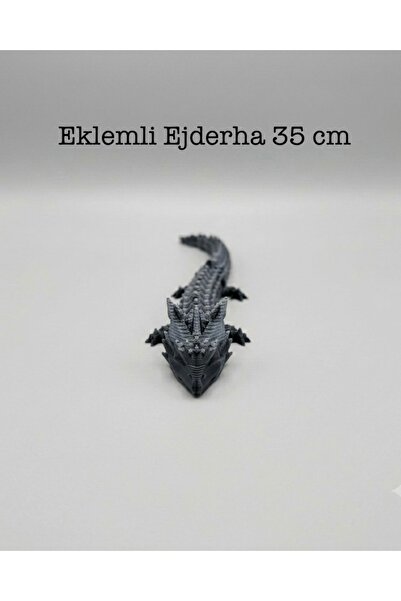 3DcraftTr Eklemli Ejderha Figürü - 35 cm Hareketli 3D Baskı Stres Oyuncağı ve...