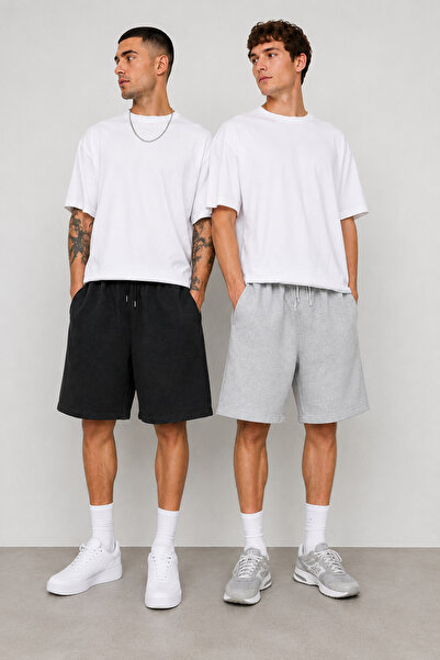 BERYY MODA Produs Ofertă Specială 2 bucăți Pantaloni scurți supradimensionați...