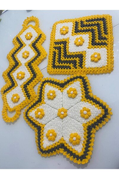 efelia concept 3-Pack Hand Knitted Washcloths - Dowery Washcloths - Price Is ...