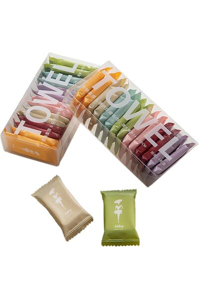 Arabest 28 Pack Compressed Towel Tablets,Portable Face Towel,Reusable Wet & D...