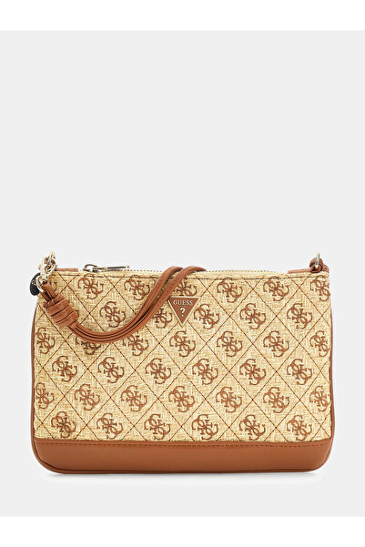 Guess Geantă de mână maro pentru femei Kirsten Flat Design PW7576P6322-NRC