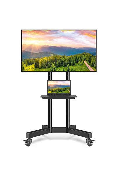 Lorraya Mobile TV Stand Cart with Wheels for 32-75 inch Screen Max VESA 600x4...