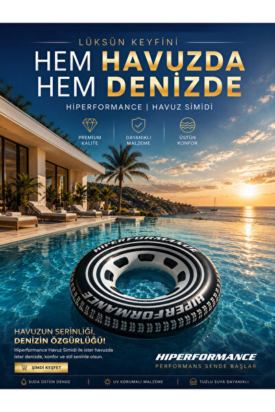 Silmaril 70(+3yaş)-80(+5yaş) cm hiperformance Pvc Malzeme Deniz Simidi Deniz ...