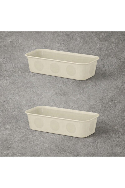 IKEA NOJIG takı,toka kutusu, bej, 10x20x5 cm (2ADET)