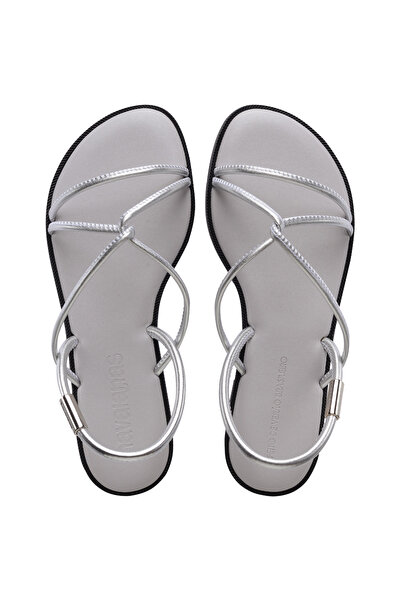 Havaianas Una Manga Women's Silver Colored Sandals