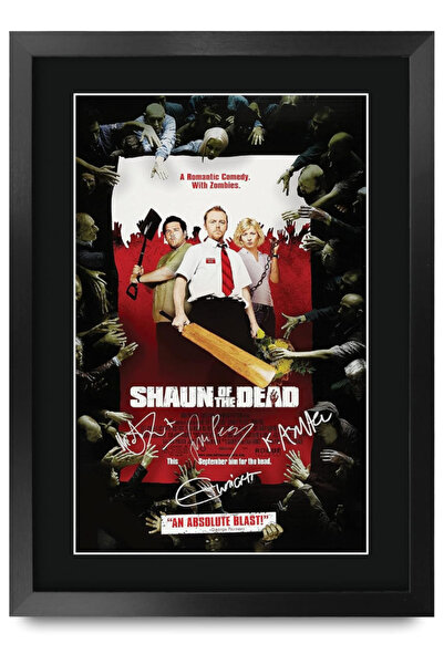 HWC Trading FR A3 Shaun of the Dead Simon Pegg Gifts Printed Poster Signed Au...