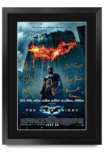 HWC Trading A3 FR The Dark Knight Christian Bale Gifts Printed Poster Signed ...