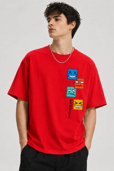 ArtYus Samo budi odlučan – grafička majica sa štampanjem, unisex, oversize – ...
