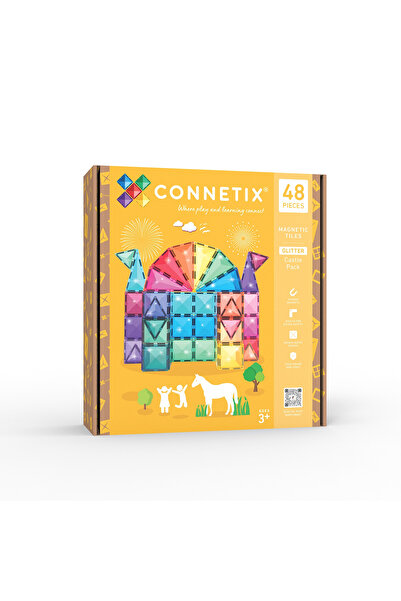 Connetix Glitter Castle Pack Manyetik Bloklar - 48 Parça