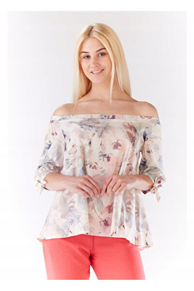 Awama Bluza Dama Awama, Flori Deschise, Multicolor, S/M