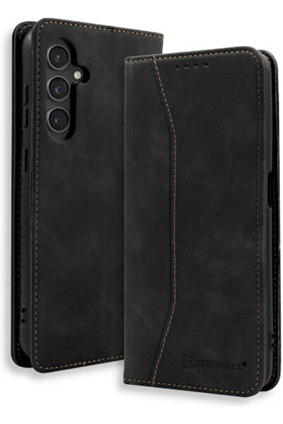 Other Bodycell Book Synthetic Leather / Leather Black (Galaxy S24 FE)