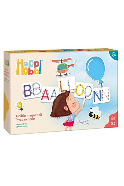 Happi Hobbi HappiHobbi Învață să scrii cu 83 de magneți educaționali din hârt...