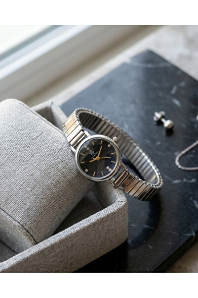 DNZ Watch Store Minimal Yaylı Kordonlu Retro Kadın Kol Saati