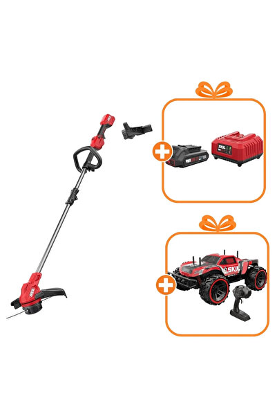Skil Trimmer electric + Mașină electrică + baterie, pentru gazon, GT 1 fără f...