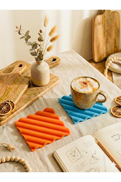 Gamy Crafts Set of 2 Aesthetic Wavy Coasters |   Modern Pinterest Coasters | ...