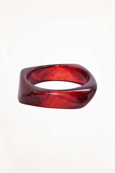 Tudors Women's Special Design 100% Stone Geometric Formed Burgundy Bracelet