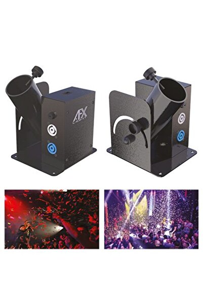 Afx Tun electric de confetti, reglabil 0-180 ° Raza de acțiune 4-66 m, 230V, 60W