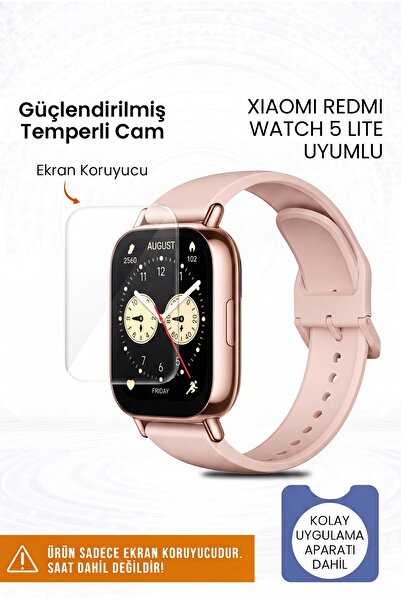Fibaks واقي شاشة من الزجاج المقوى المقوى والمتوافق مع ساعة Xiaomi Redmi Watch...